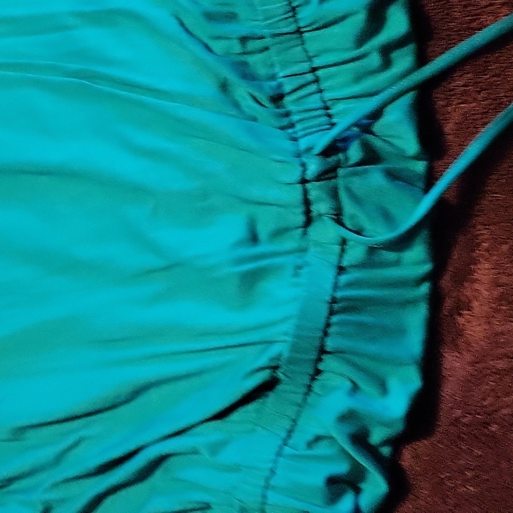 Green Drawstring Dress - Picture 3 of 4